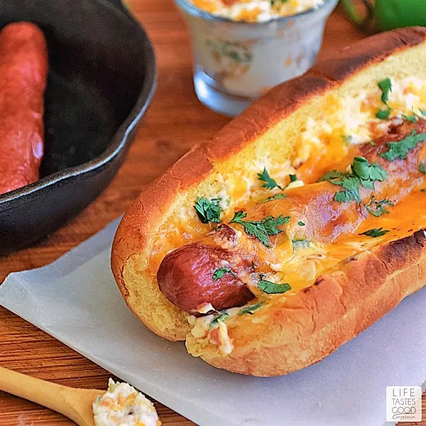 Jalapeno Popper Hot Dogs | by Life Tastes Good