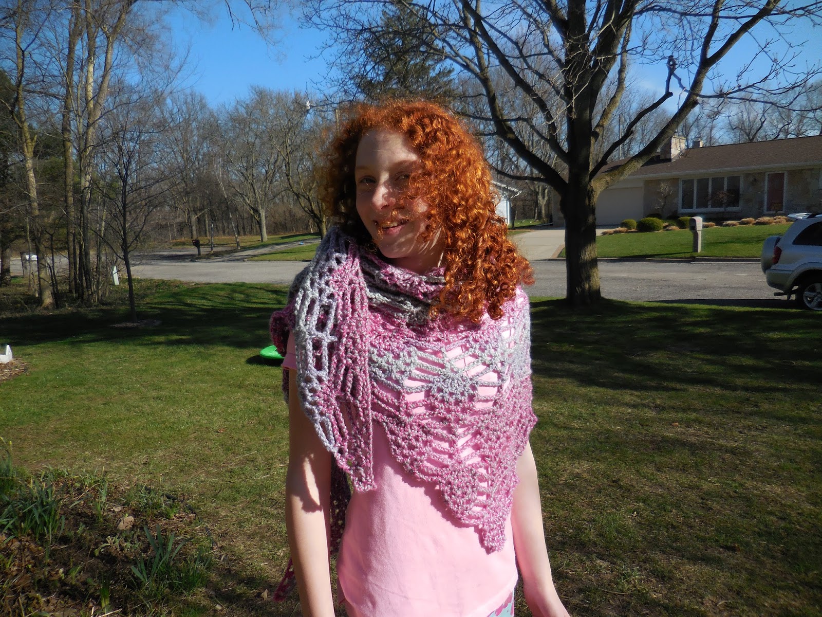 Mossy Road Puzzle Yarn Shawl