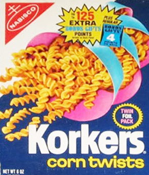 korkers snack corn twists nabisco 70s discontinued vintage aisle food labels years cookie groceries