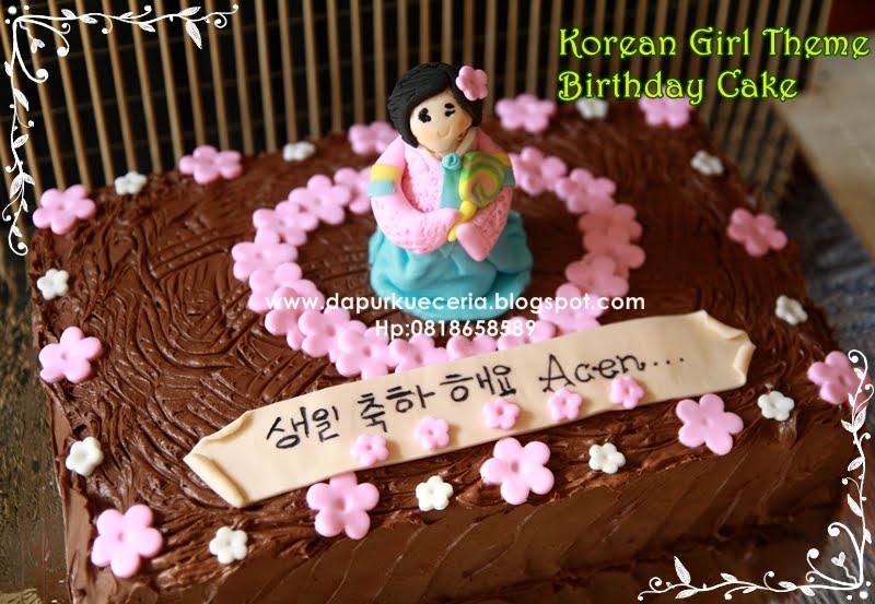 Dapur Kue Ceria Korean Girl Birthday Cake