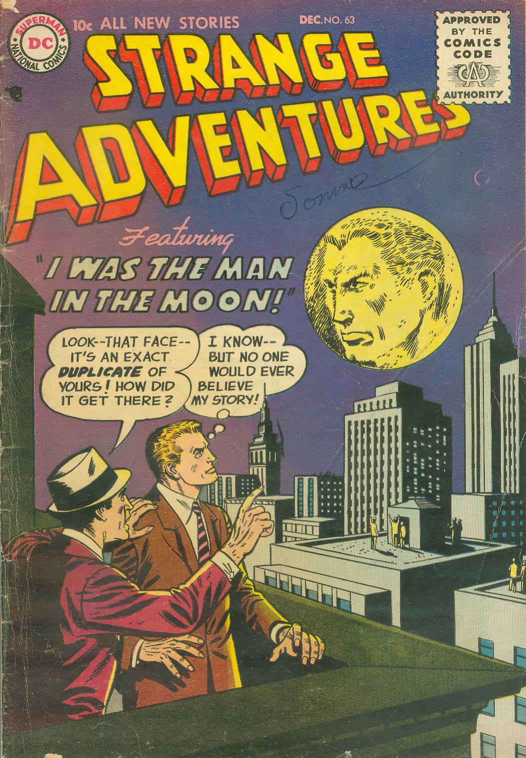 Read online Strange Adventures (1950) comic -  Issue #63 - 1