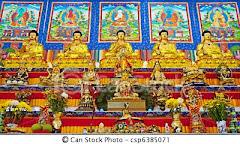 Altar de um templo budista tibetano