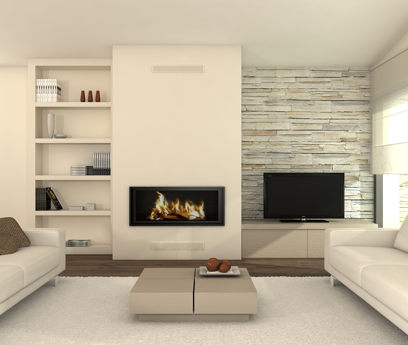 Visión Interiorista: Chimeneas minimalistas