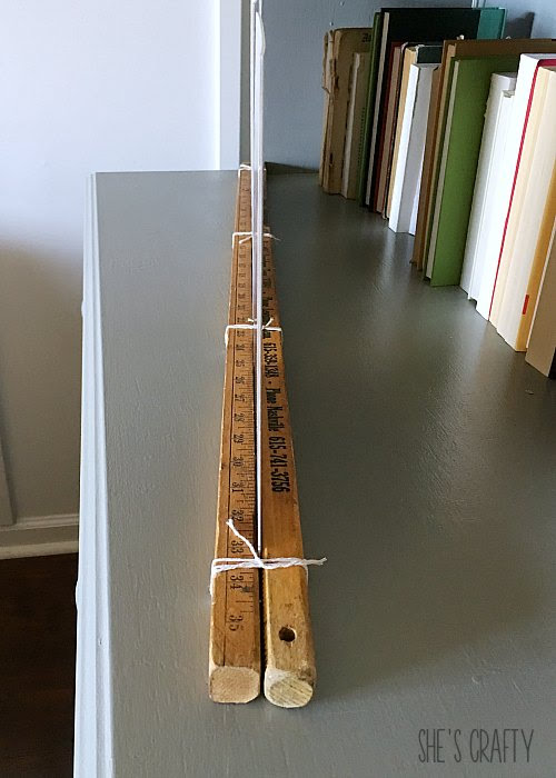 Vintage Ruler Photo Holder - What to do with Vintage Yardsticks