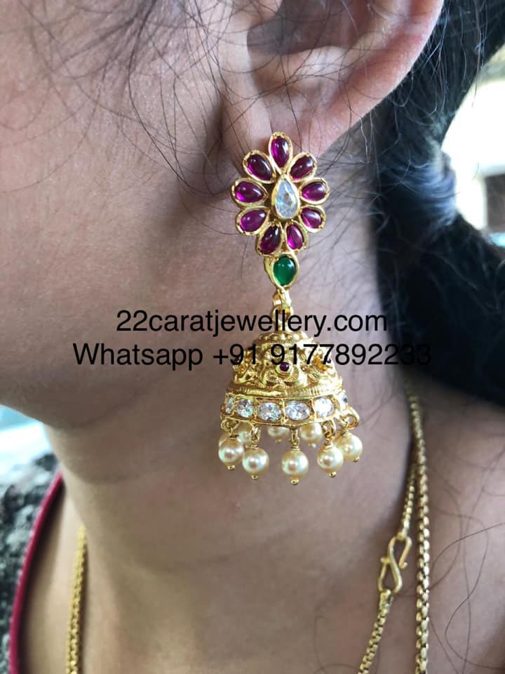 925 Silver Heavy Look Earrings Jewellery Designs