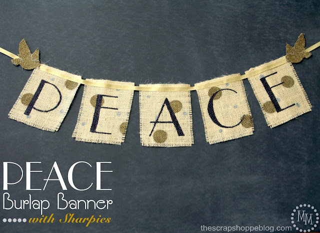 Sharpie peace banner