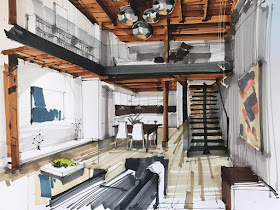 11-Living-Room-and-Suspended-Bedroom-Sergei-Tihomirov-СЕРГЕЙ-ТИХОМИРОВ-Varied-Living-Room-Interior-Design-Sketches-www-designstack-co