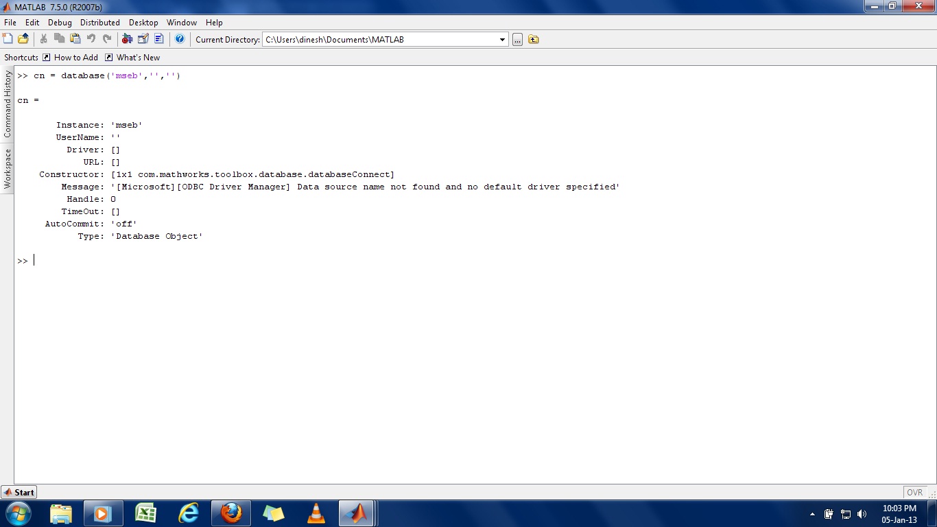 MATLAB DATABASE Connection Using GUI & Image Processing