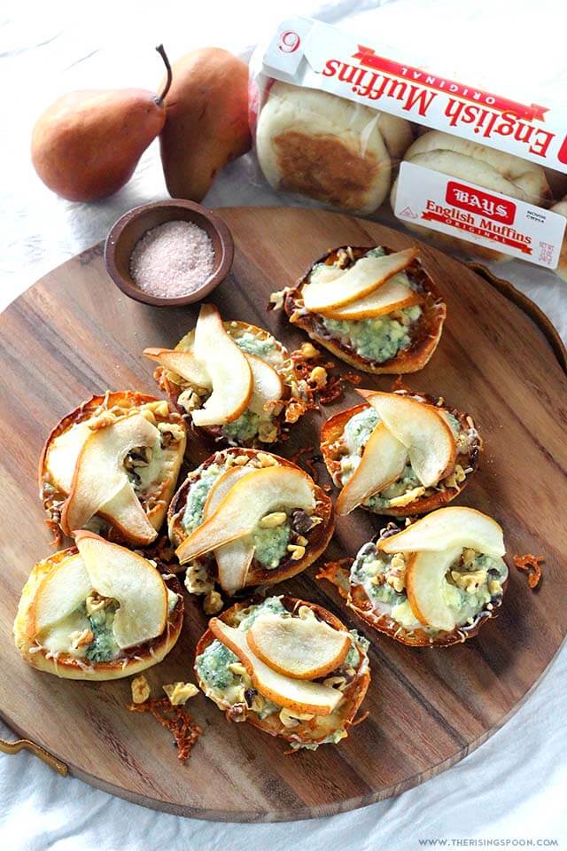 Pear English Muffin Pizzas The Rising Spoon