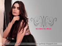 marina kuwar first time wallpaper, मरीना कुंवर के भूरे लम्बे बाल की फोटो