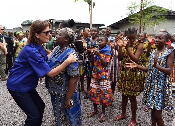 President of the World Association of Children's Friends (AMADE), Princess Caroline of Hanover visited the Kinshasa city