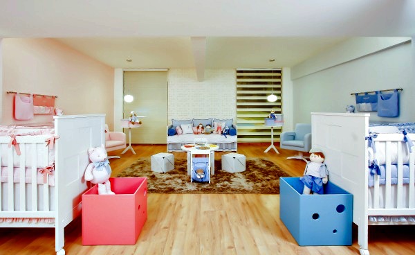 Quarto casal de gêmeos Ideias para quartos de bebês gêmeos