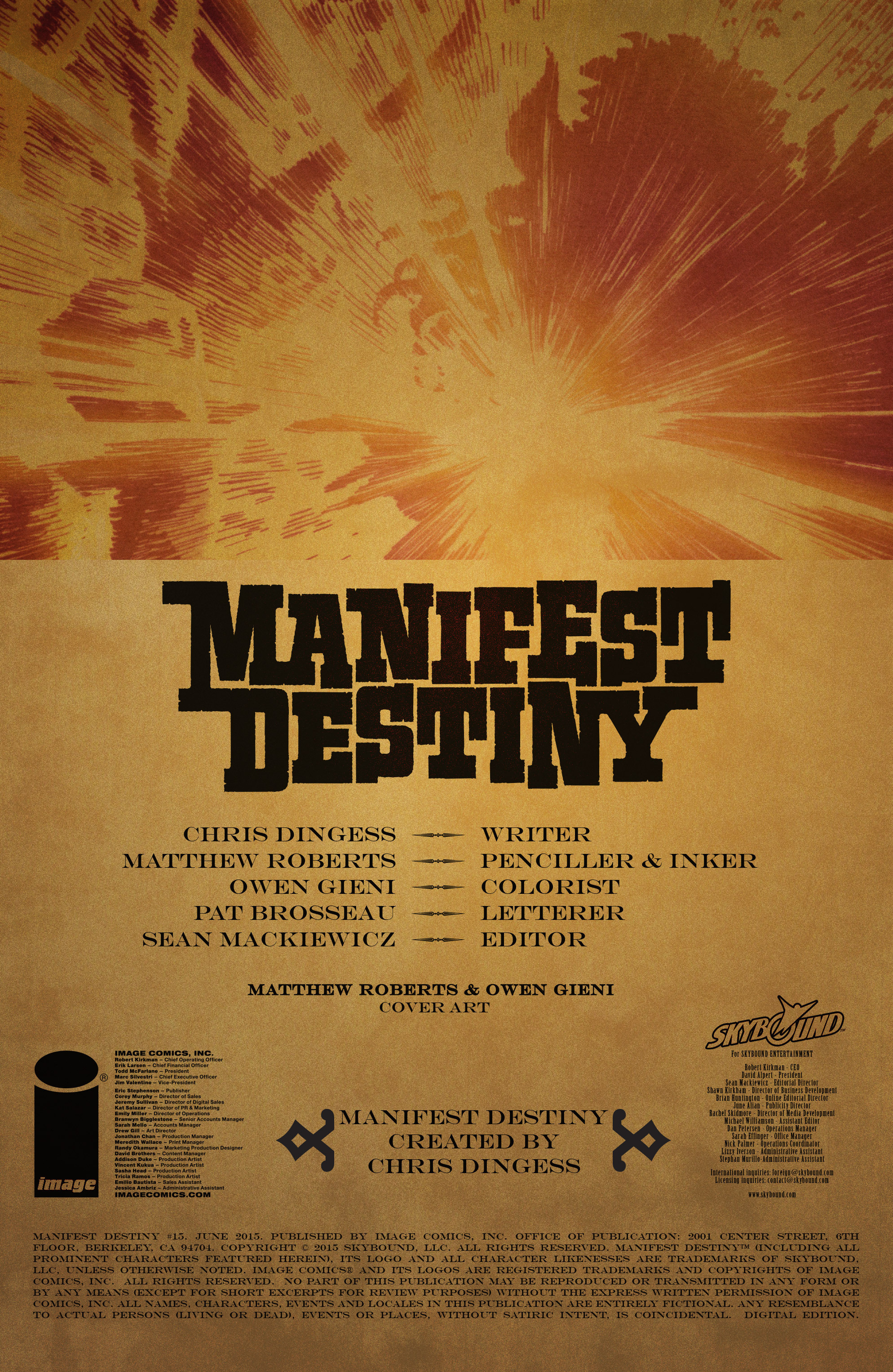 Read online Manifest Destiny comic -  Issue #15 - 2