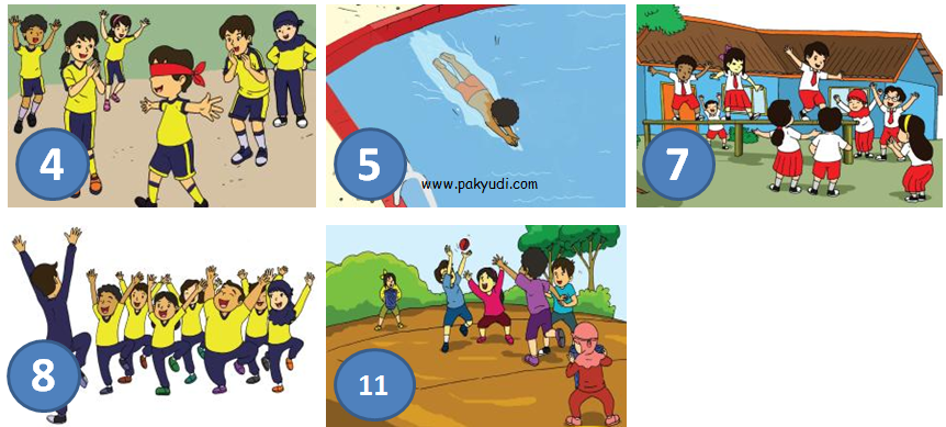 Soal Lat. PTS PJOK Kelas 1 Semester 2 Kurikulum 2013