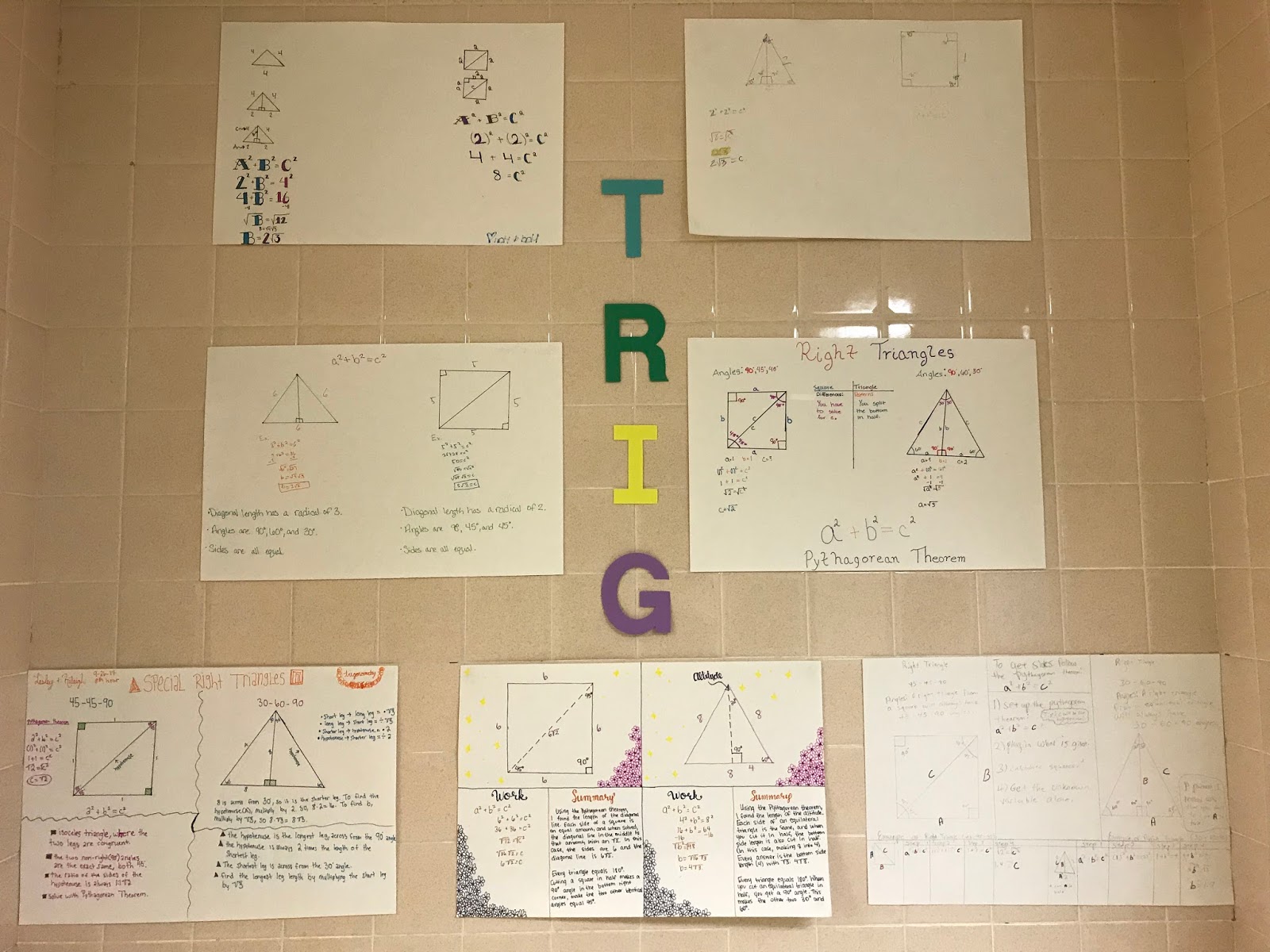 misscalcul8 Special Right Triangles Investigation MTBoS12Days