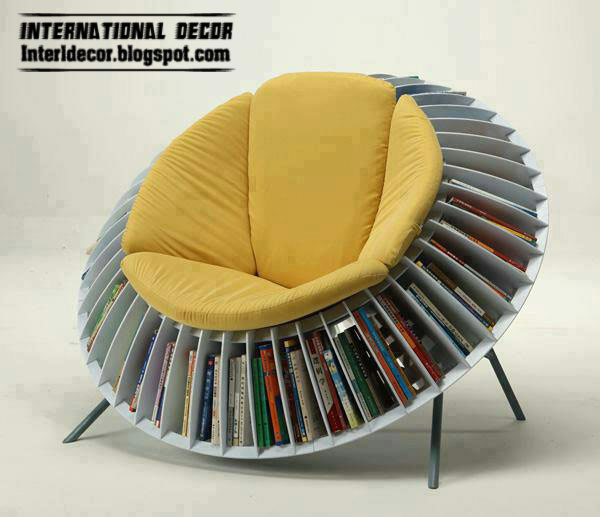 Contemporary chairs bookcase furniture