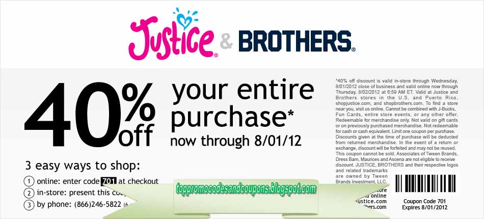 Free Promo Codes and Coupons 2021 Justice For Girls Coupons