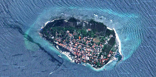 Pulau Untung Jawa dari Udara