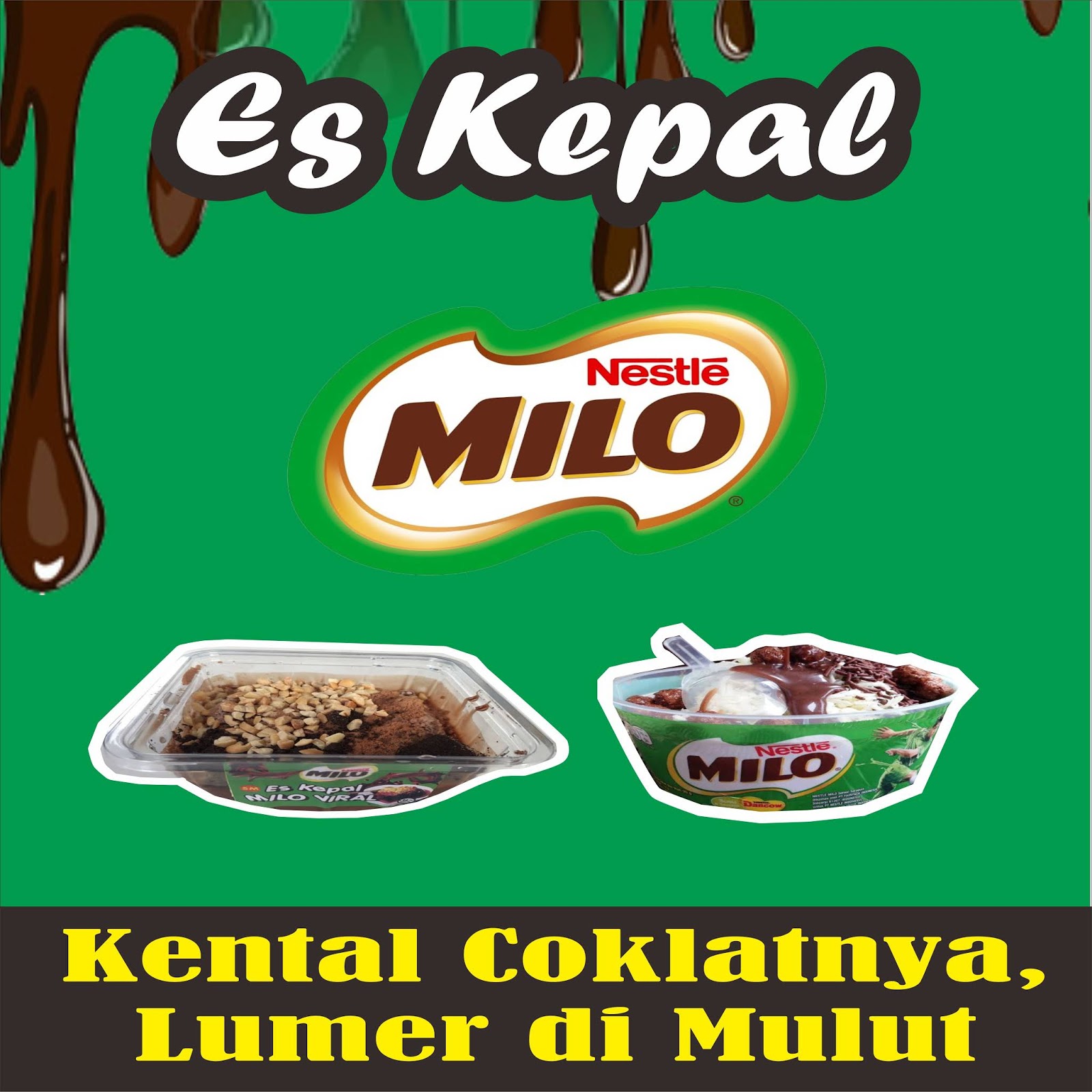 Spanduk Es Kepal Milo kumpulan contoh spanduk