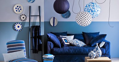Diseños de salas en color azul - Decoración de salas con estilo