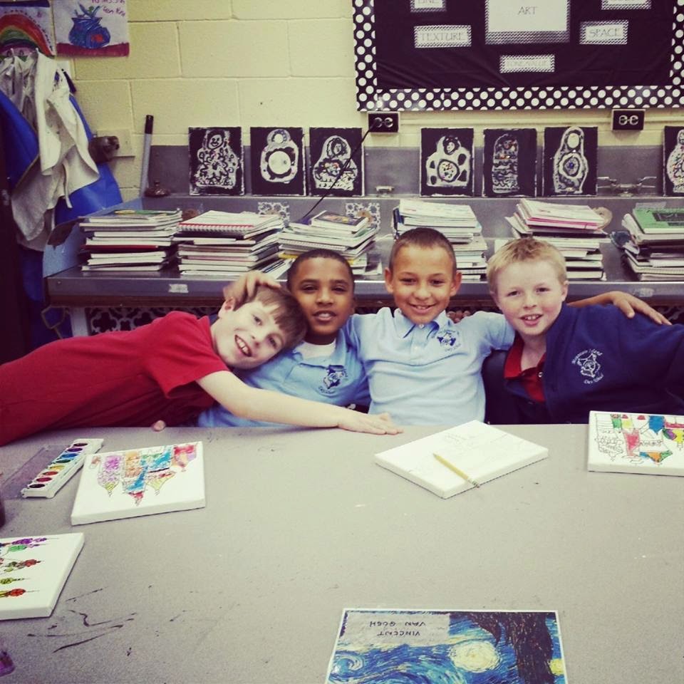 Mrs. Strouse's Art Class (at Mountain Island Day School) Art Club, Art