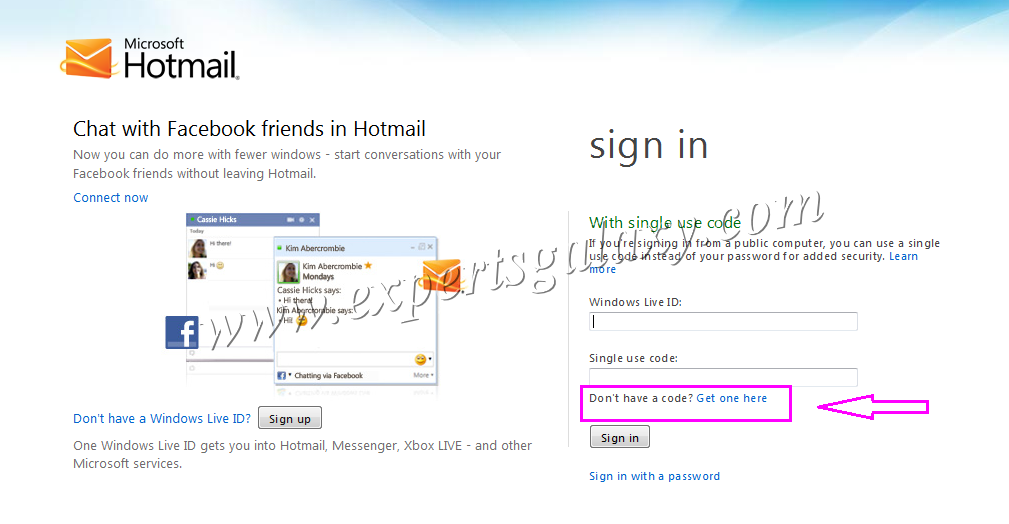 Sign In With Single Use Code In Hotmail For Extra Security Experts Galaxy