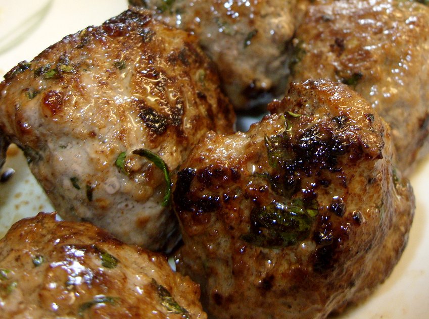 Jenny Eatwell's Rhubarb & Ginger Taste test veal meatballs v lamb