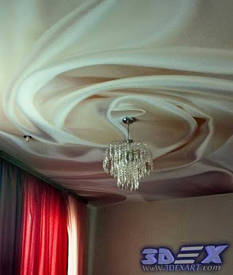 3d ceiling mural, 3d photo printing on false ceiling for living room 2019 
