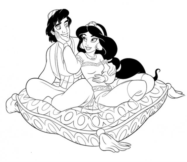 Princess Jasmine Coloring Pages | Learn To Coloring