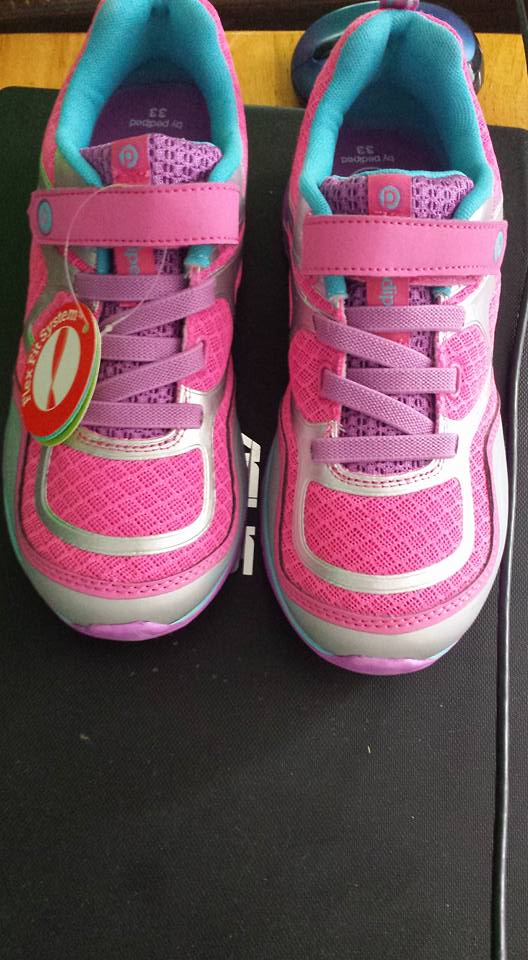 pink and silver shoes