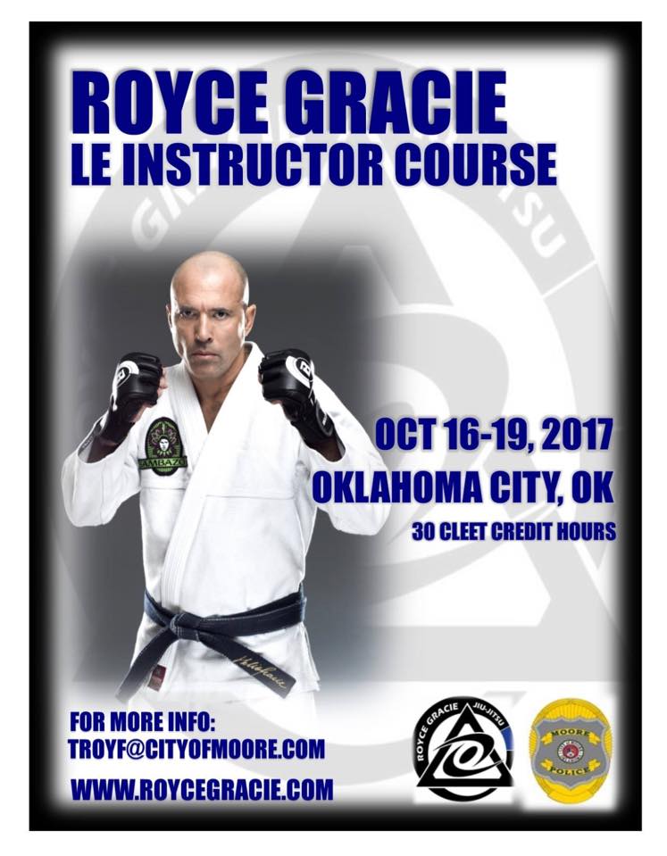 BJJ ONE NEWS Royce Gracie Gi seminar tomorrow here in Oklahoma