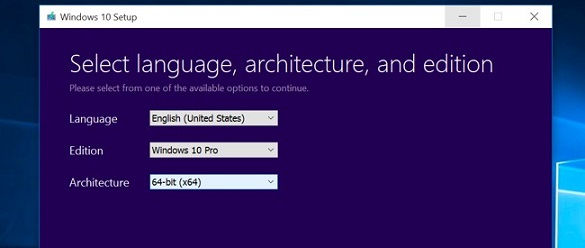 choose windows language