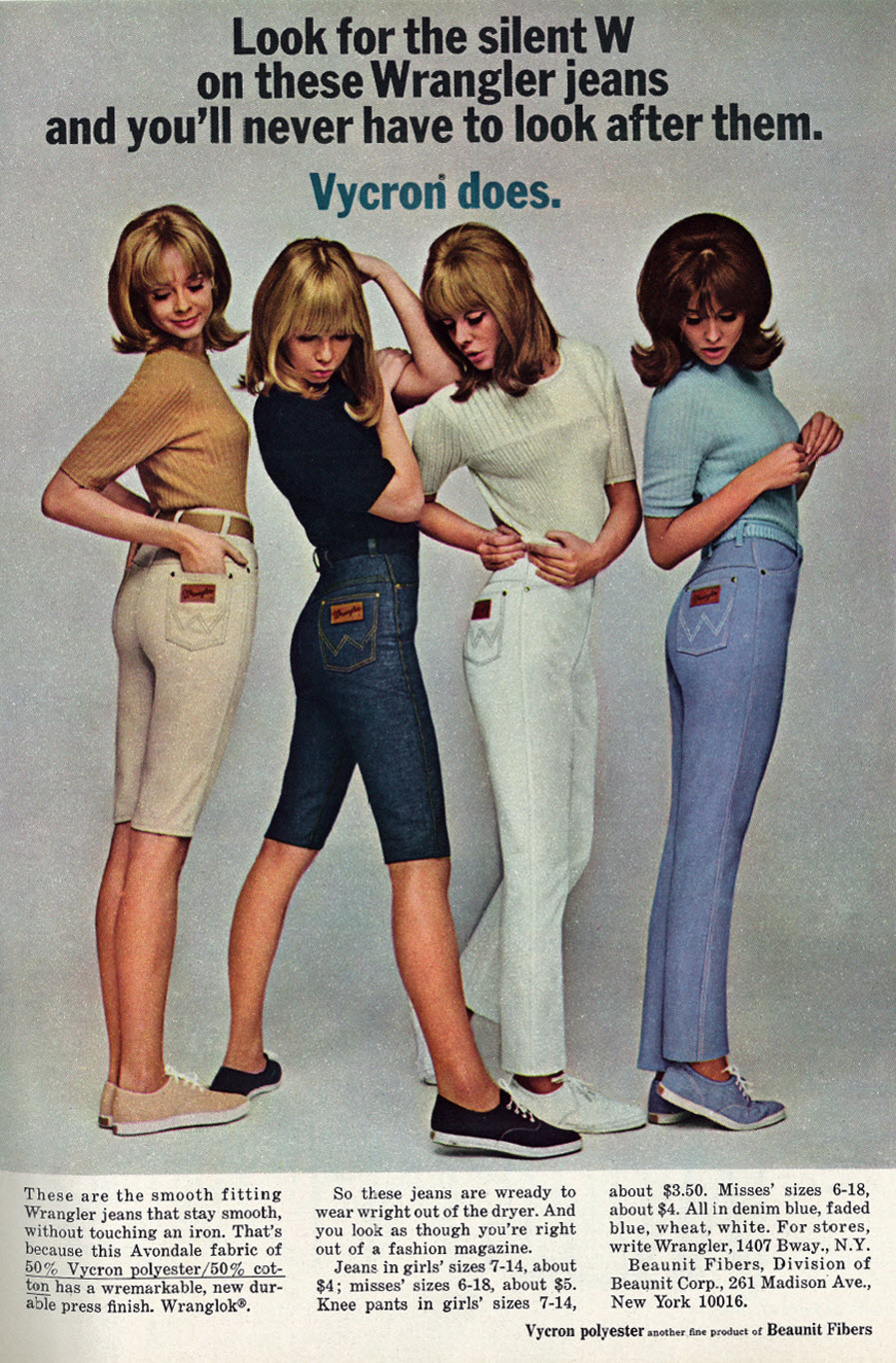 gear boutique: Wrangler jeans ads 1963-1969