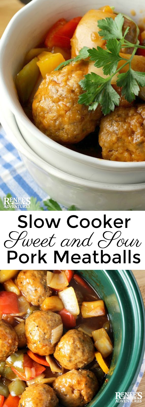 Sweet and Sour Ground Pork Meatballs Renee's Kitchen Adventures