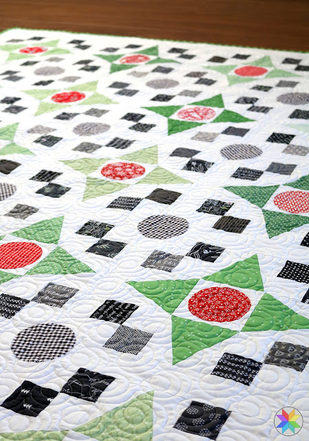 Game Night quilt - a fat quarter Christmas quilt by Andy of A Bright Corner  - quilt pattern from the Fresh Fat Quarter Quilts book