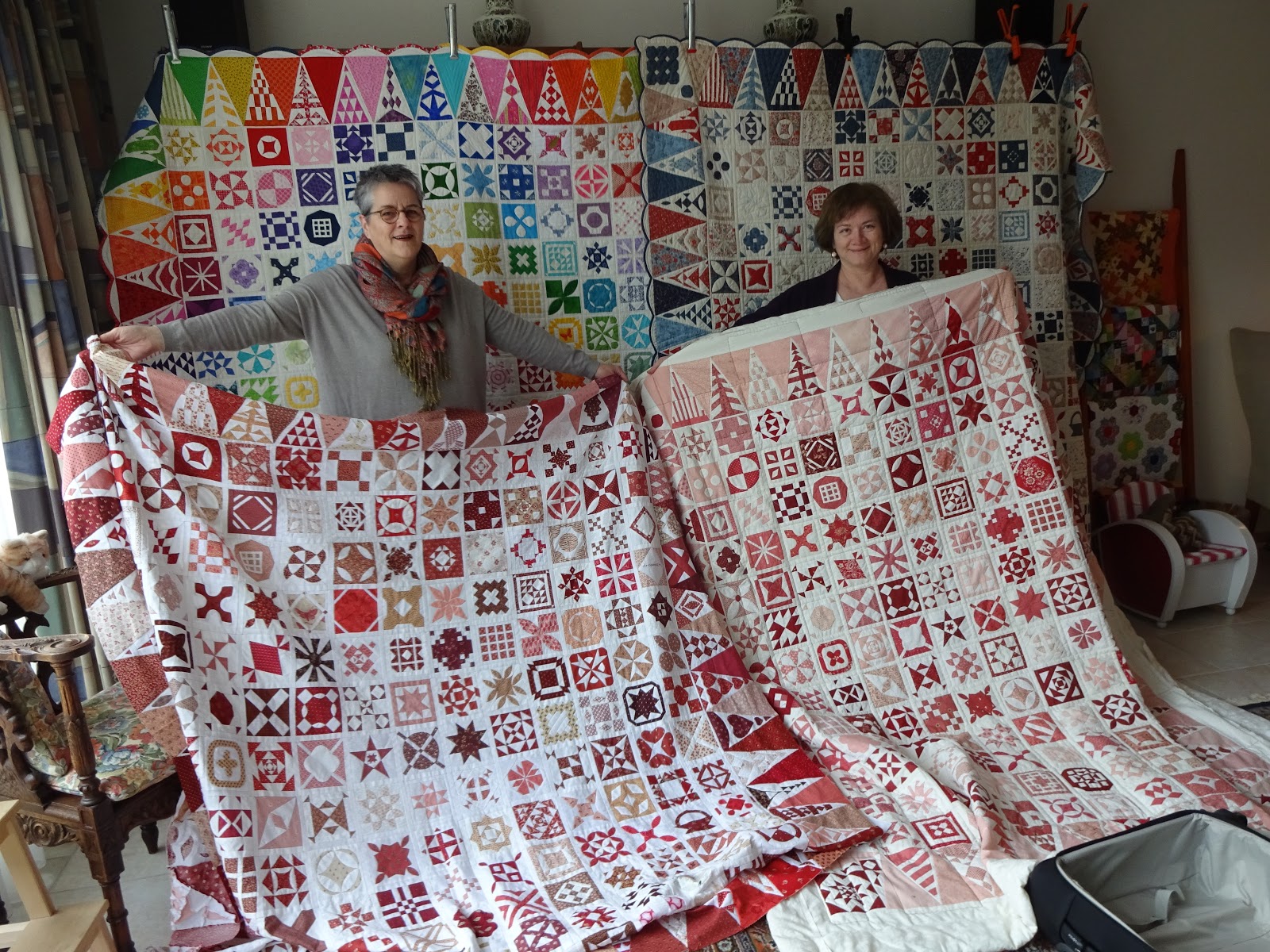 Patricia quilts at home