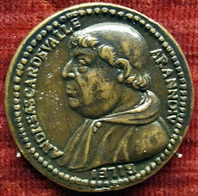 A medal bearing the image of Cardinal Andrea della Valle
