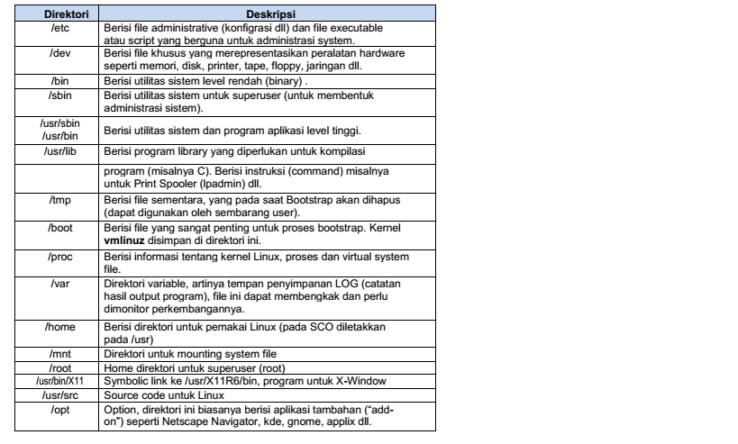 Organisasi Sistem File Pada Sistem Operasi Linux