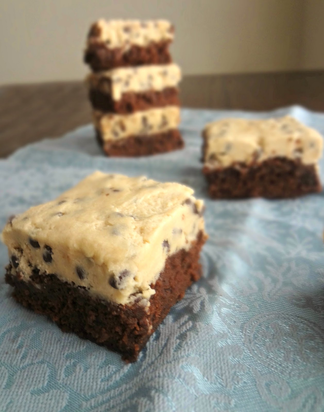 The Cooking Actress Chocolate Chip Cookie Dough Brownies