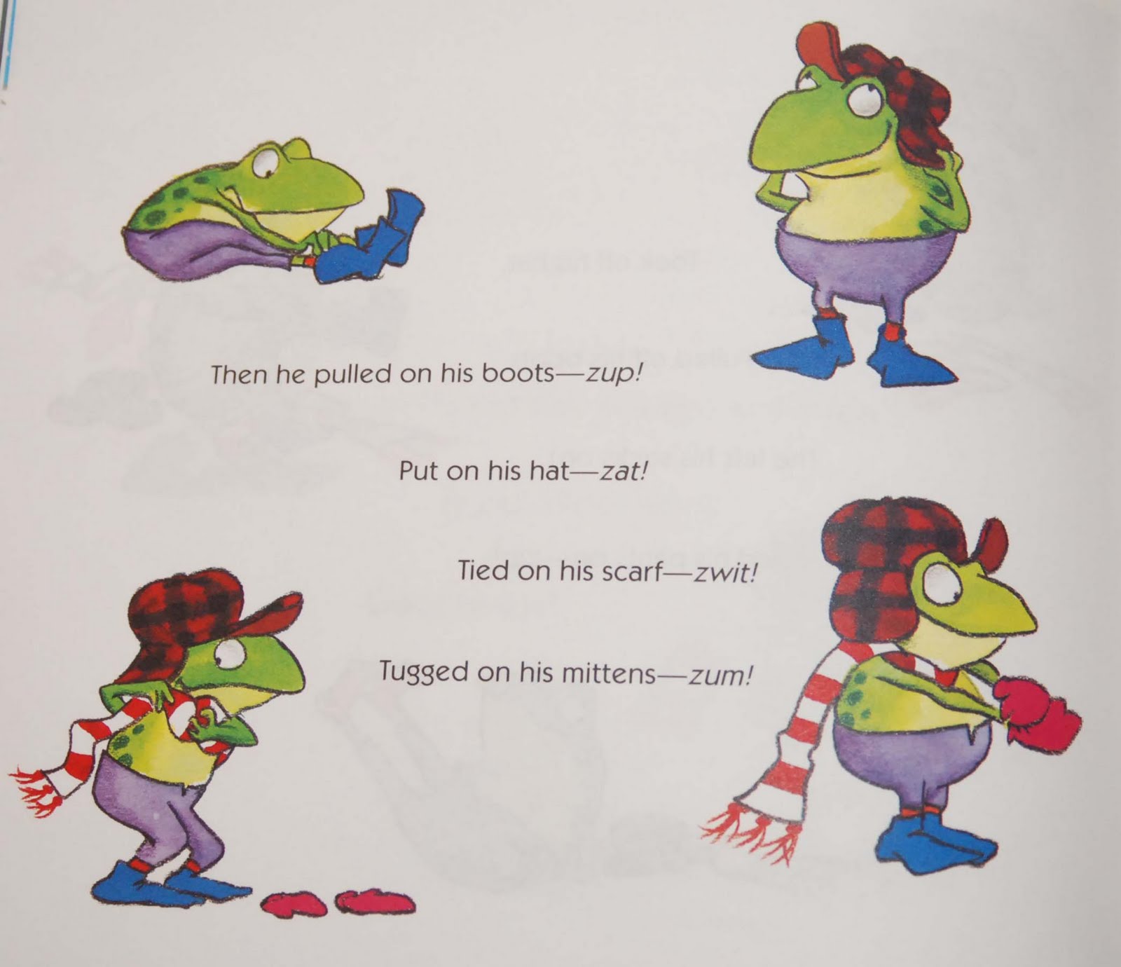 Froggy gets dressed patterns