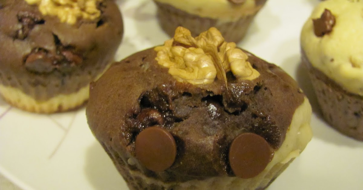 Dulce Desierto: Muffins Bicolor Choco-Nuss