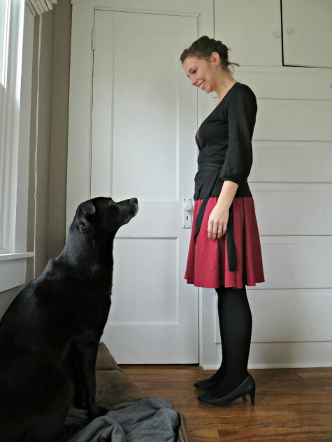 Sew Get Dressed: Red Knit Dress - Completed