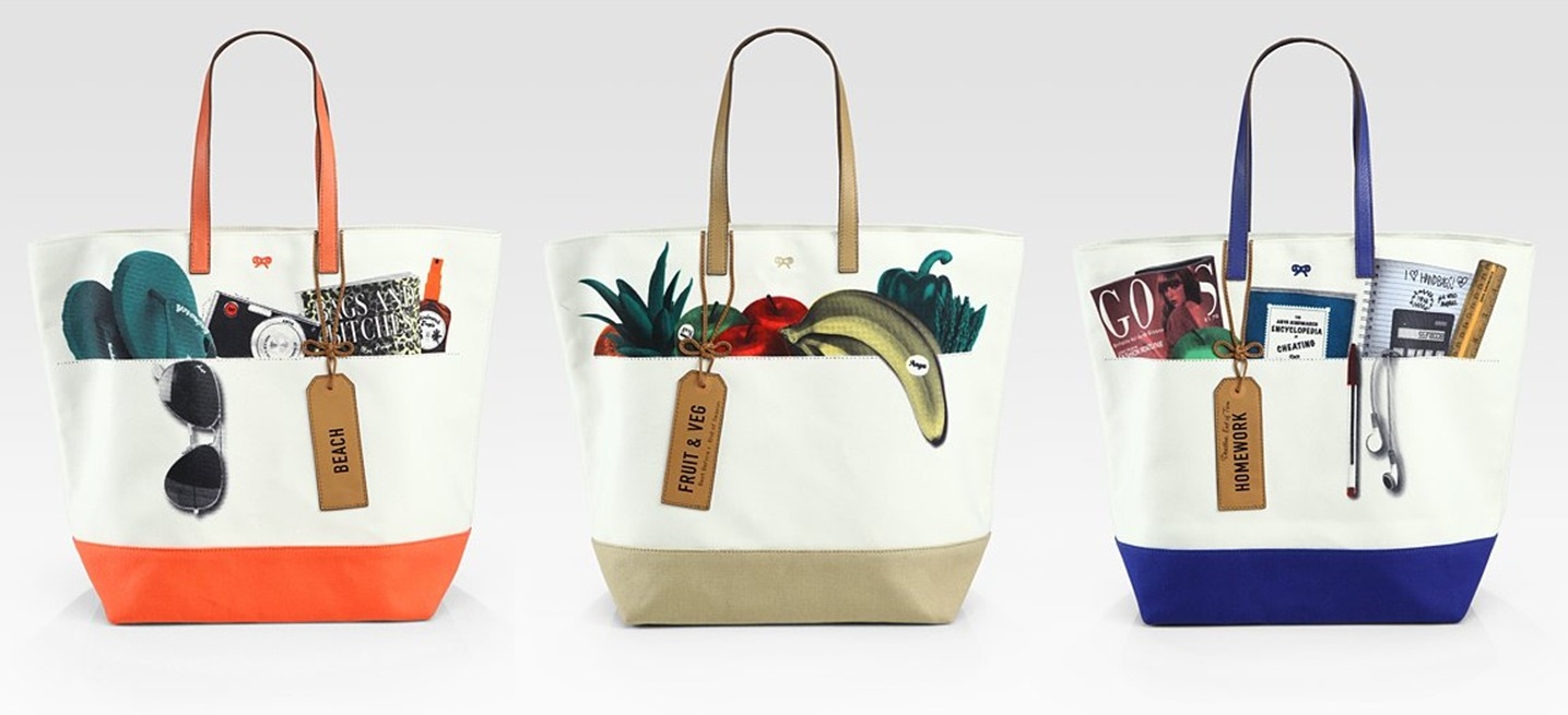 bagfetishperson Anya Hindmarch Canvas Tote Bag