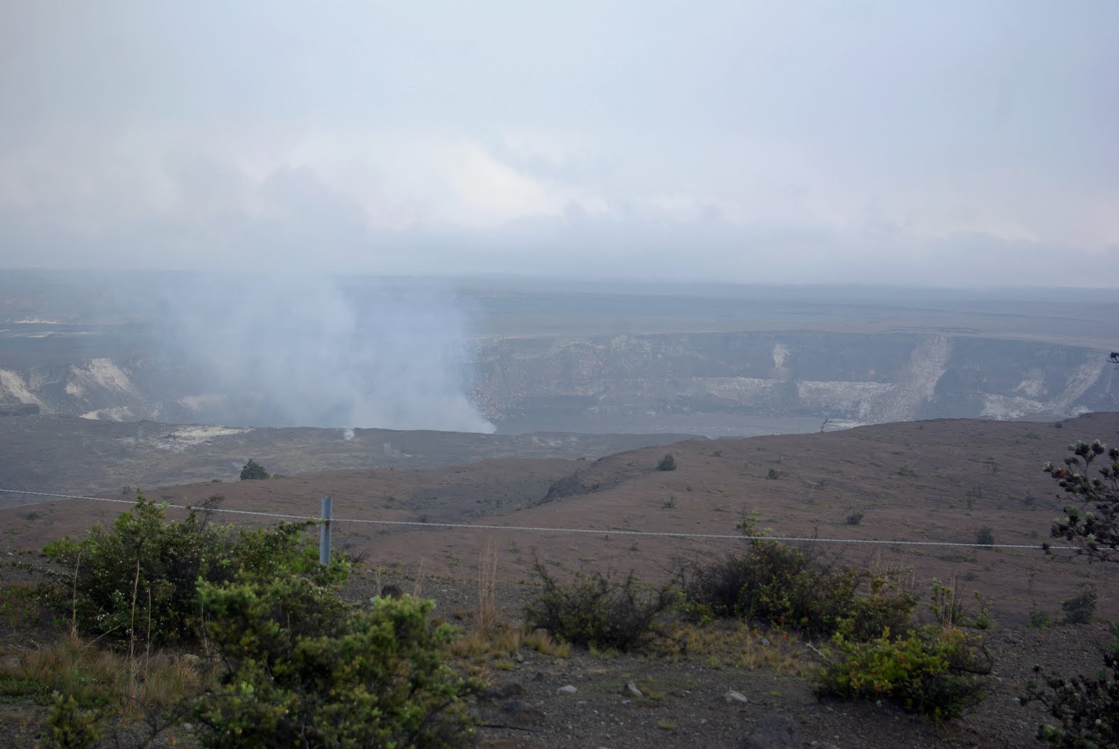 Halema`uma`u crater of Kilauea