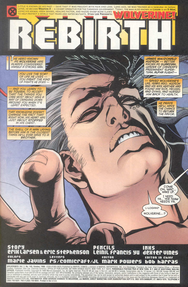 Read online Wolverine (1988) comic -  Issue #143 - 2