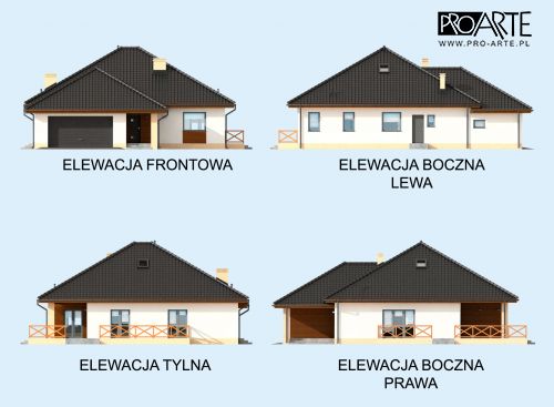 Today's bungalow houses are not much different than the traditional houses from an earlier time. However, you'll notice some house plans have expanded to accommodate a growing family or to adopt a more modern design and style. A bungalow is a compact house that fits perfectly in a small area. Bungalow style houses may have covered garages, verandas, and open floor plans. Browse our selection of bungalow house plans to find your dream home. Technical Data + boiler room / laundry room: 7.32 m² + attic: 56.53 m² Net floor area: 0 m² Building area: 212.91 m² Pow. terraces / verandas / shelters / external stairs: 57.05 m² Total surface: 307.14 m² cubic capacity: 1142 m³ building height: 7.98 m Roof angle: 30° Min. Plot size (width x length): 22.65 x 25.3 m Do you have a loft: SO Number of rooms: 15 Number of rooms: 4     Ground Floor Plan 01.vestibule: 6.26 pow. [m²] 02.Communication: 17.95 pow. [m²] 03.Pantry: 3.19 pow. [m²] 04.Kitchen: 10.61 pow. [m²] 05.Salon: 33.56 pow. [m²] 06.Room: 15.88 pow. [m²] 07.Room: 18.55 pow. [m²] 08.Bathroom: 5.37 pow. [m²] 09.Gaderoba: 4.91 pow. [m²] 10.Room: 12.04 pow. [m²] 11.Bathroom: 5.93 pow. [m²] sum: 134.25 pow. [m²] 12.Boiler room / Laundry: 7.32 pow. [m²] 13.Garage: 37.72 pow. [m²] 14.Terrace: 44.44 pow. [m²] sum: 223.73v pow. [m²] Sponsored Links           Technical data 1. Usable area: 181.71 m² 2. boiler room: 4.13 m² 3. carport: 26.6 m² 4. 15.4 m²: veranda 5. Net floor area: 0 m² 6. Building area: 135 m² 7. carport of 28 m² 8. veranda: 17.64 m² 9. Pow. terraces / verandas / shelters / external stairs: 50.14 m² 10. Total surface: 321.36 m² 11. cubic capacity: 961.55 m³ 12. building height: 7.8 m 13. Roof angle: 35° , 20° 14. Min. Plot size (width x length): 21.5 x 18 m 15. Do you have a loft: SO    Ground Plan 01.vestibule:3.02 area. Art [m²] 02.Communication:10.82 area. Art [m²] 03.Bathroom:5.65 area. Art [m²] 04.Room:11.63 area. Art [m²] 05.Room:13.88 area. Art [m²] 05.Wardrobe:3.57 area. Art [m²] 06.Room:13.88 area. Art [m²] 07.Room:18.88 area. Art [m²] 08.Living room:33.73 area. Art [m²] 09.Kitchen:8.05 area. Art [m²] sum:123.11 area. Art [m²] 10.Boiler:4.13 area. Art [m²] sum:127.24 area. Art [m²]    First Floor Plan 01.Communication:15.58 Art [m²] 02.Room:8.7 Art [m²] 03.Room:9.8 Art [m²] 04.Room:10.14 Art [m²] 05.Room:11.55 Art [m²] 06.Room:11.2 Art [m²] 07.Dryer:3.03 Art [m²] 08.Bathroom:3.48 Art [m²] sum:73.48 Art [m²]          Technical data Usable area:126.17 m² 1.37.85 m² garage 2.boiler room:10.15 m² 3.11.66 m² Terrace 4.Net floor area:0 m² 5.Building area:133.39 m² 6.Pow. terraces / verandas / shelters / external stairs.:31.81 m² 7.Total surface:298.59 m² 8.cubic capacity:868 m³ 9.building height:8.24 m 10.Roof angle:43° 11.Min. Plot size (width x length):23.74 x 18.82 m 12.Do you have a loft:SO 13.Number of rooms:16 14.Number of positions garage:2    Ground Floor Plan 1.vestibule: 6.5 area. Art [m²]=6.5 area. Net [m²] 2.Communication: 4.12 area. Art [m²]=4.12 area. Net [m²] 3.Room: 8.43 area. Art [m²]=8.43 area. Net [m²] 4.Kitchen: 9.03 area. Art [m²]=9.03 area. Net [m²] 5.Living room: 23.47 area. Art [m²]=23.47 area. Net [m²] 6.Bathroom: 2.36 area. Art [m²]=2.36 area. Net [m²] sum: 53.91 area. Art [m²]=53.91 area. Net [m²] 7.Boiler: 10.15 area. Art [m²]=10.15 area. Net [m²] 8.Garage: 37.85 area. Art [m²]=37.85 area. Net [m²] sum: 101.91 area. Art [m²]=101.91 area. Net [m²]    First Floor Plan 1Kumunikacja:11.25 area. Art [m²]=9.15 area. Net [m²] 2.Bathroom:8.72 area. Art [m²]=12.67 area. Net [m²] 3.Room:10.91 area. Art [m²]=15.78 area. Net [m²] 4.Bedroom:10.07 area. Art [m²]=13.93 area. Net [m²] 5.Wardrobe:2.39 area. Art [m²]=4.33 area. Net [m²] 6.Wardrobe:1.3 area. Art [m²]=2.99 area. Net [m²] 7.Room:13.14 area. Art [m²]=18.2 area. Net [m²] 8.Room:14.48 area. Art [m²]=20.33 area. Net [m²] sum:72.26 area. Art [m²]=97.38 area. Net [m²]      SOURCE: http://www.pro-arte.pl