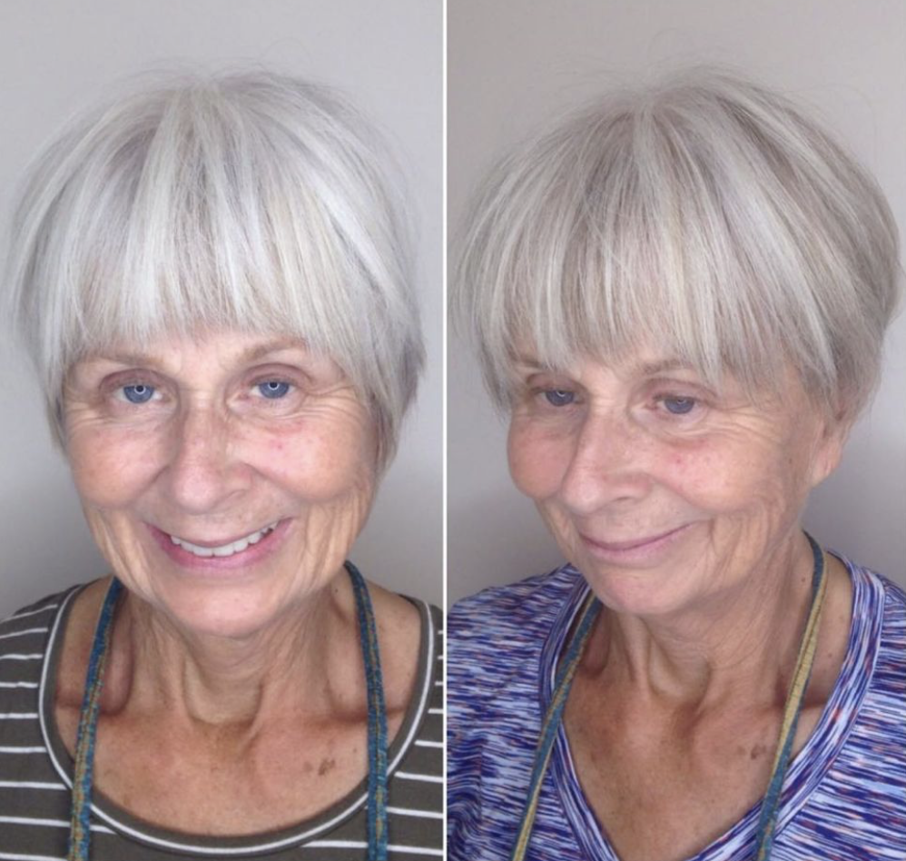 hairstyles for over 70 with fine hair