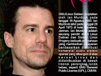 Design Poster Penemu Debian (Ian Murdock) Jurusan TKJ