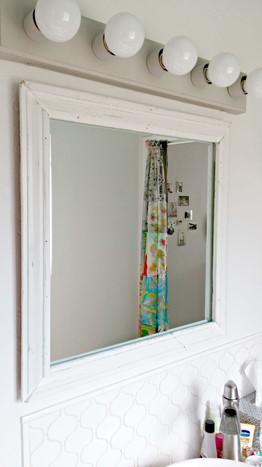 Half Bath Redo Vanity Tile And A Mirror Little