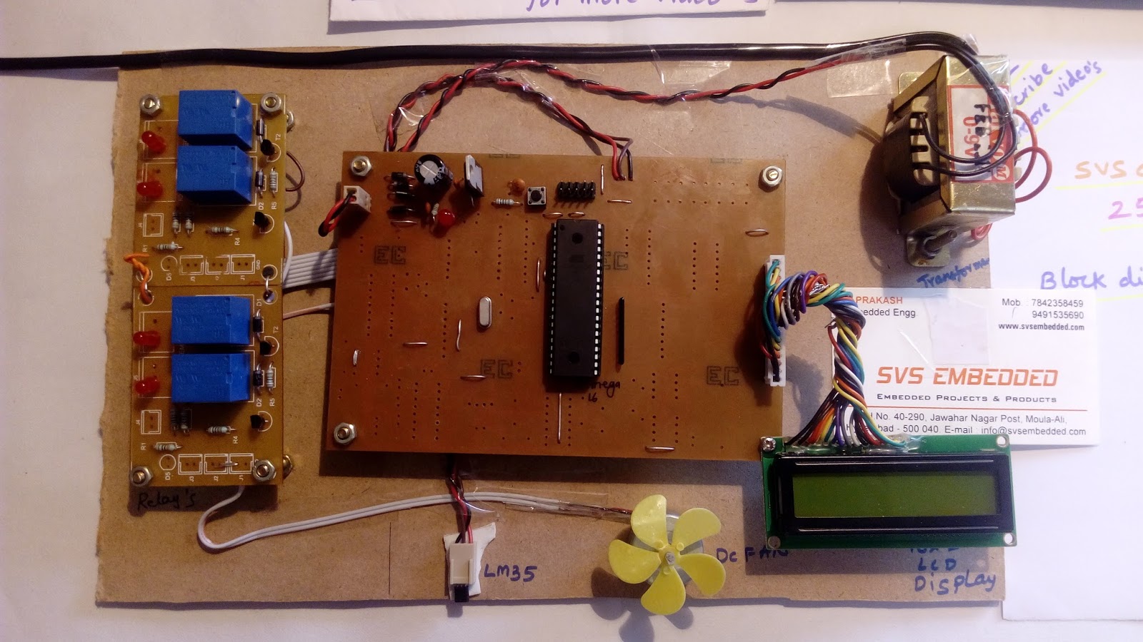 SVSEMBEDDED , 9491535690, 7842358459 Automatic Temperature Based Fan